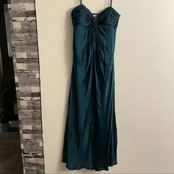 laundry by design satin ruched chest maxi dress - Picture 4 of 14